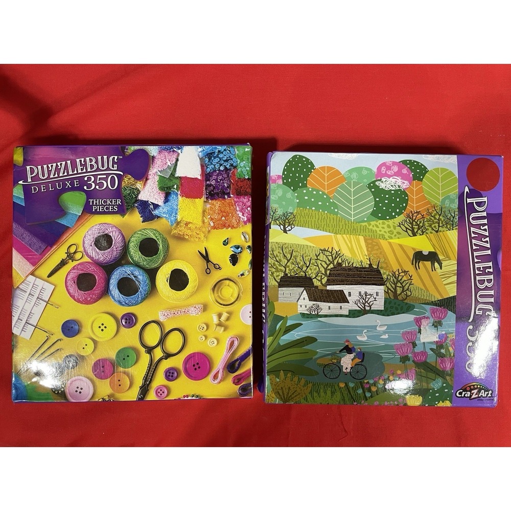 2 Puzzle bug Deluxe Puzzles Crafting & Scenery Ech 350 Pieces-New